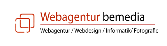 Logo-Webagentur-bemedia bemedia Webagentur, Webdesign, Informatik und Fotografie