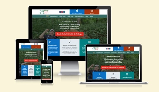 Screenshot Geocaching Website Screenshot Geocaching Website